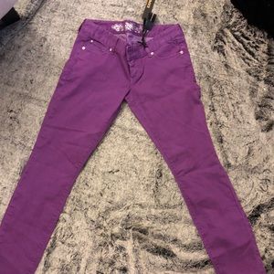 Purple Express jean leggings